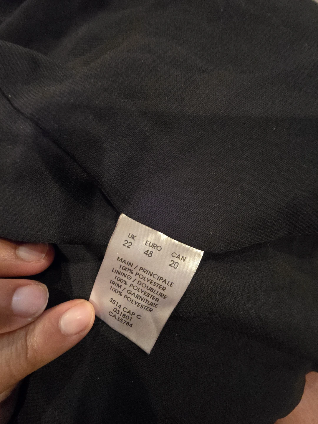 Black Floral Dress size 20 - photo 2