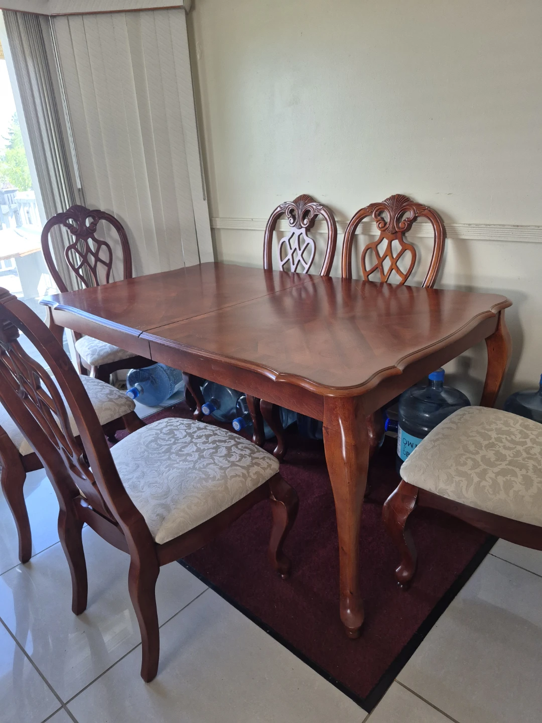 Wooden Dining Table with 8 Chairs - photo 5