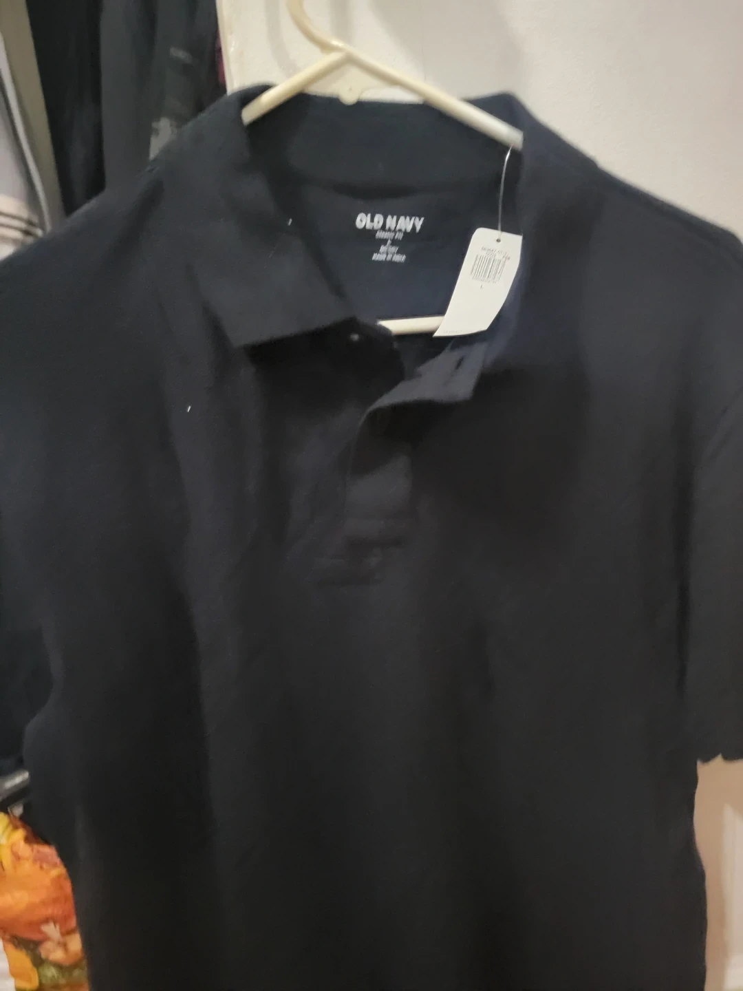 Old Navy Black Short Sleeve Polo Shirt - Size large