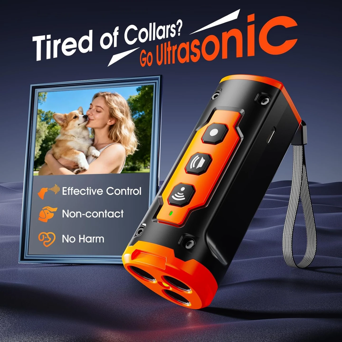 NEW 1-Touch Dog Bark Deterrent Devices with 3 Sonic Heads - photo 5