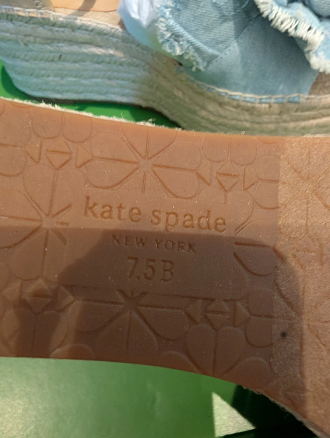 Kate Spade Espadrille Wedge Sandals Size 7.5B - photo 5