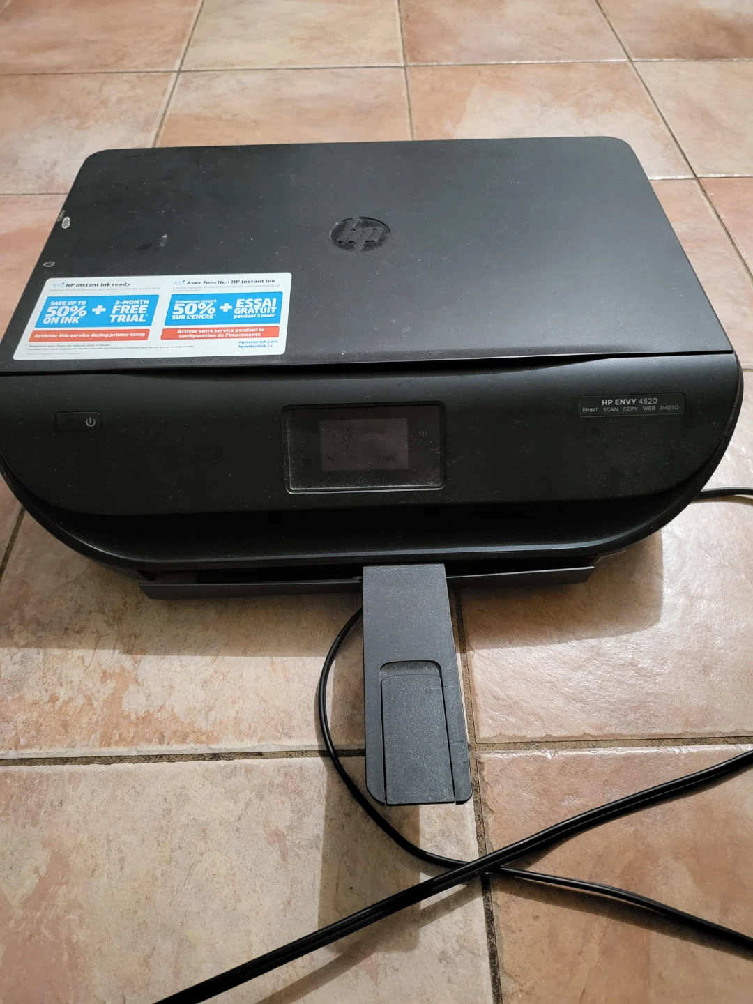 Hp printer. With ink but shows ink error.
