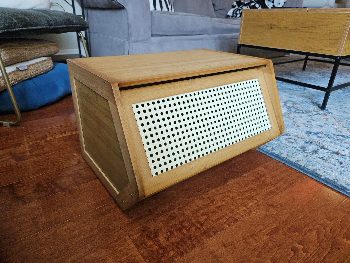 Small Wood Storage Cabinet