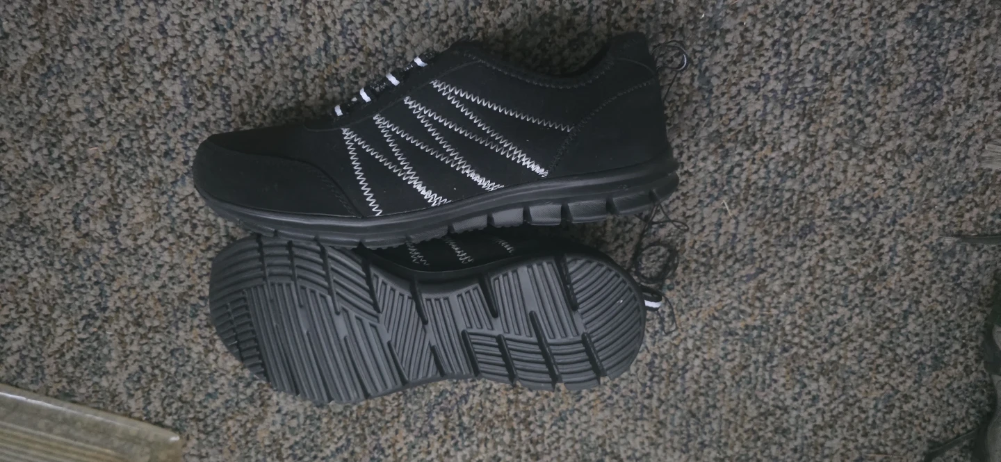 Ladies Black Memory Foam Sneakers Size 9 - photo 5