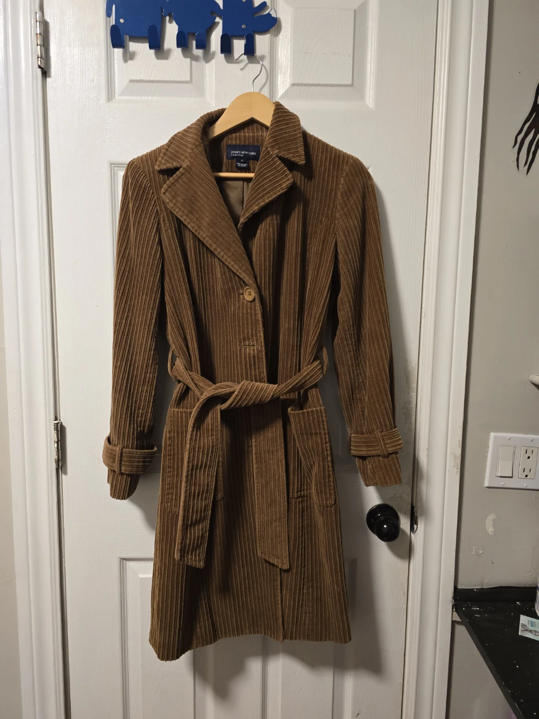 Jones New York Signature Corduroy Trench Coat