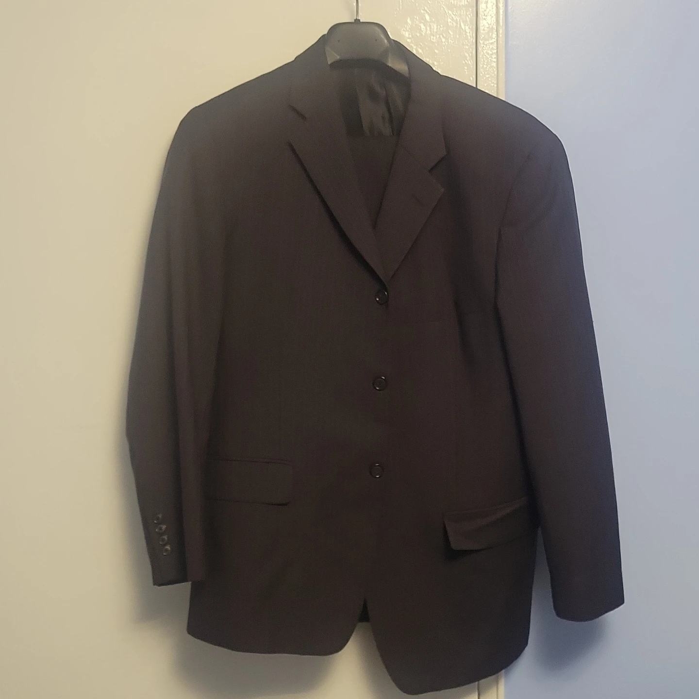 Men's Pinstripe Suit Jacket - photo 3
