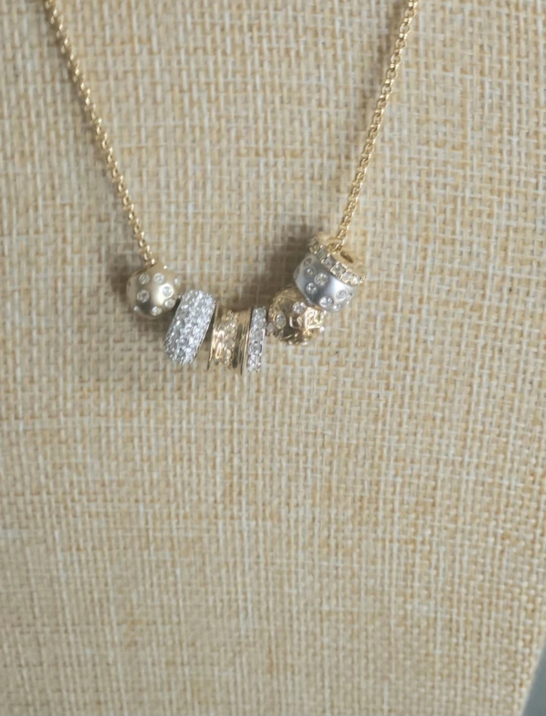 Necklace – Gold-Tone & Rhinestone Embellished - photo 2