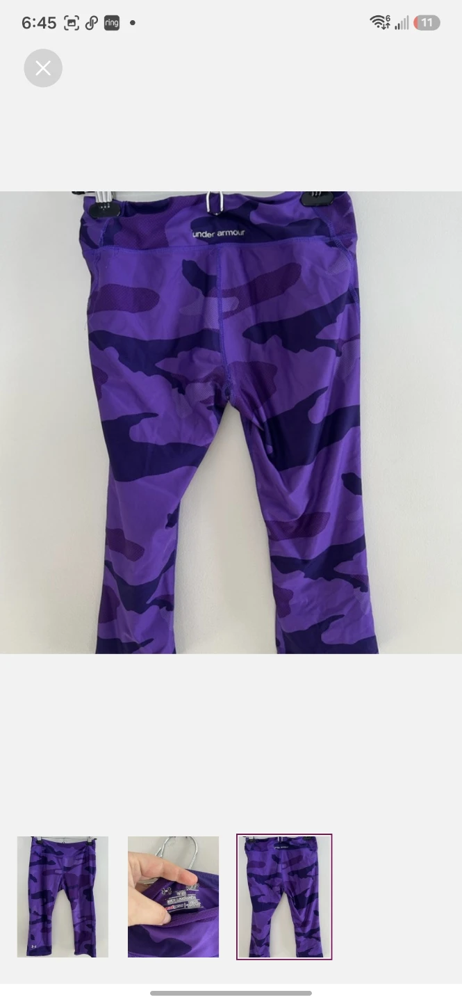 Under Armour Purple Camo Capris Size S/P - photo 3