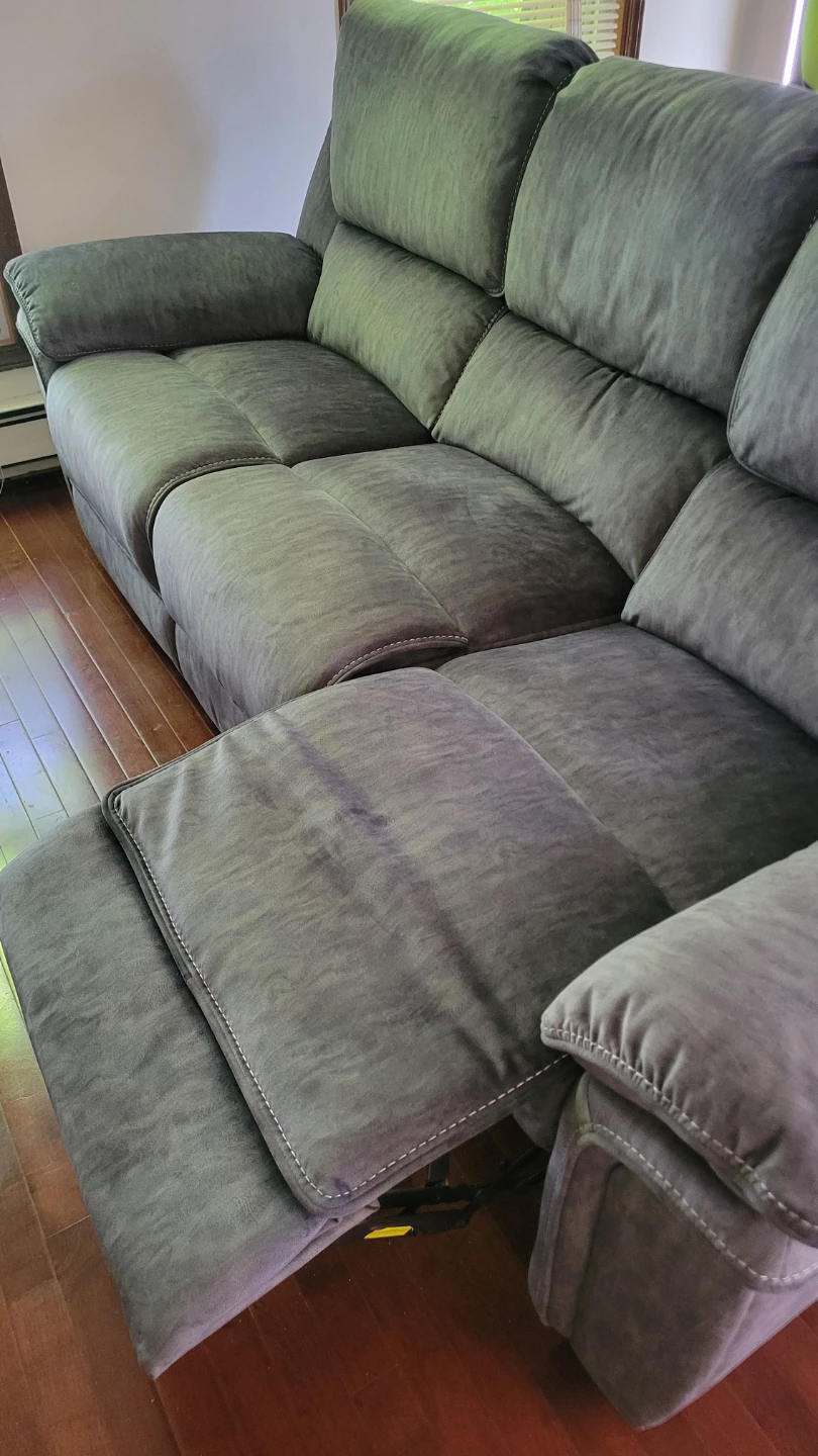 Gray Reclining Sofa - photo 2