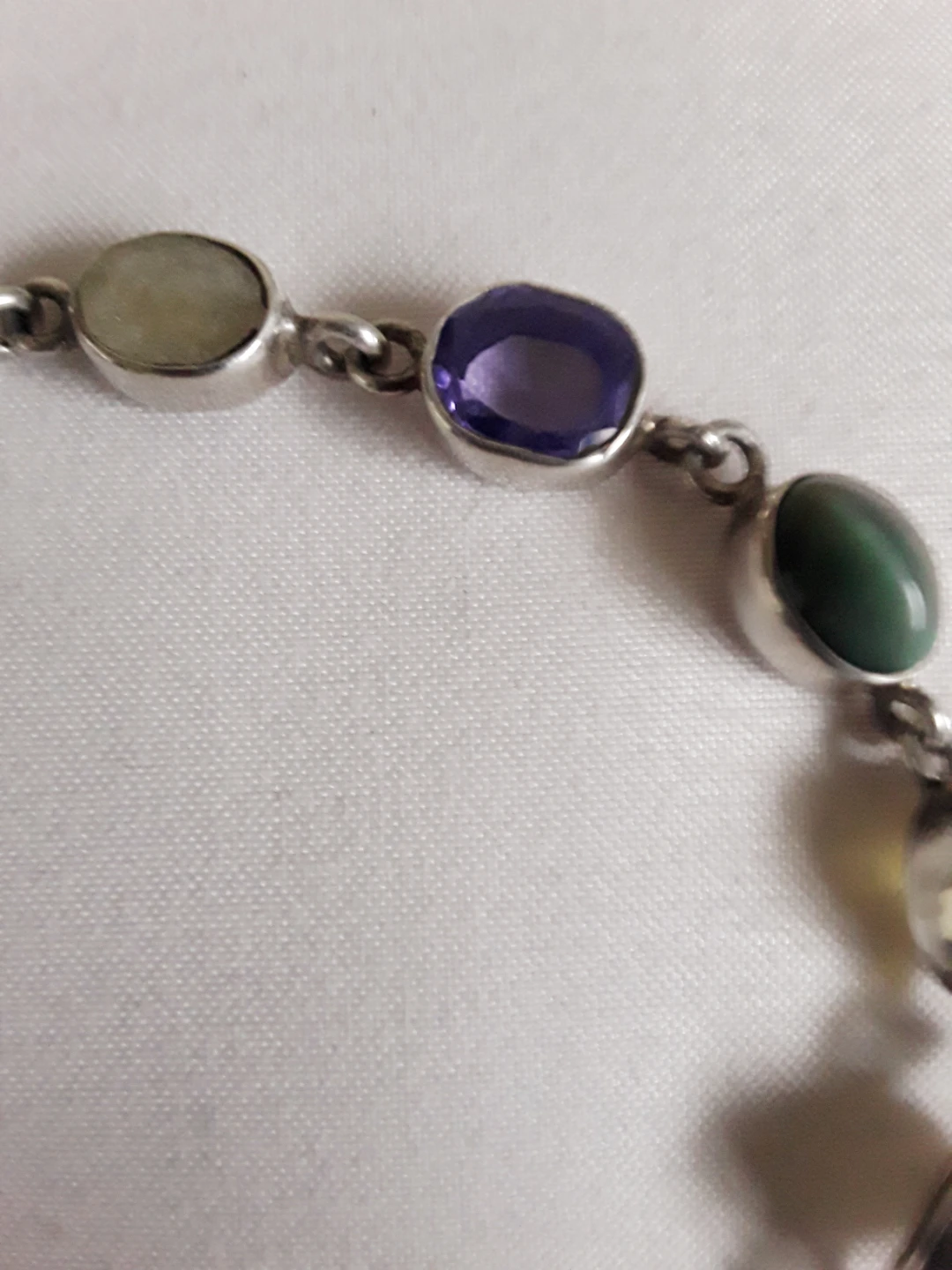Multi-Gemstone Sterling Silver Bracelet - photo 3