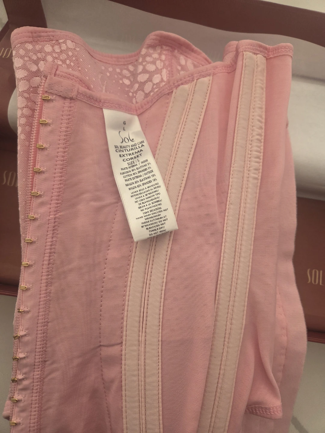 SOL Beauty & Care Ciruela Corset - Pink, Size G - photo 4