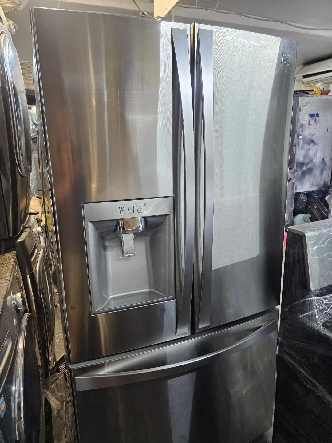Kenmore 36in Stainless steel counter depth refrigerator