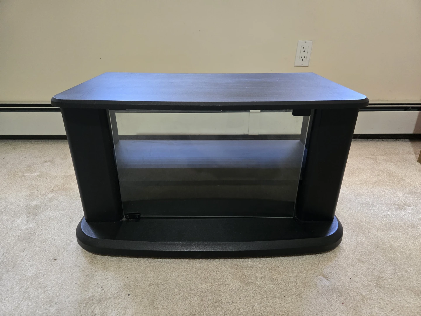 Black Media Console Stand