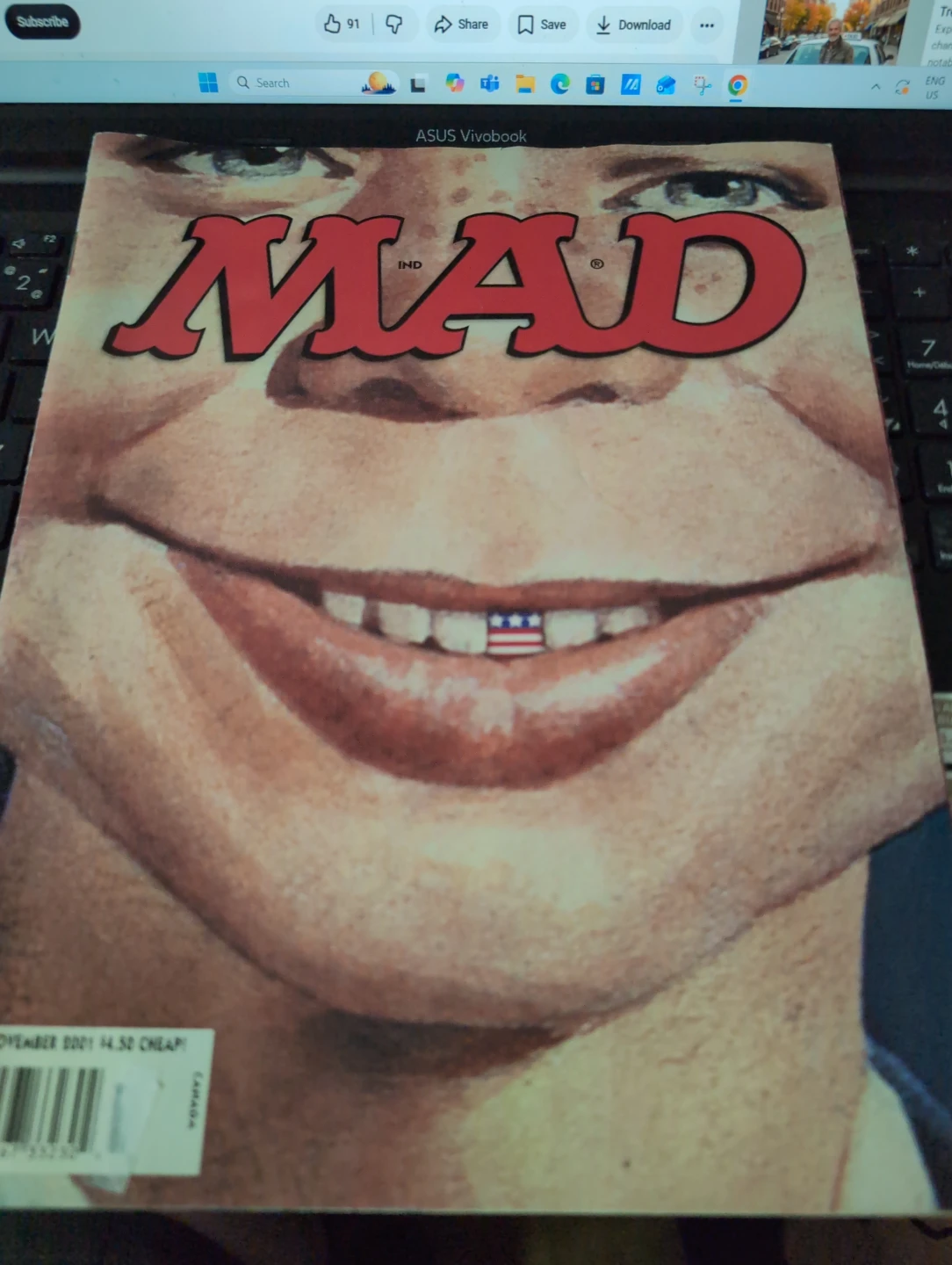 MAD Magazine November 2001