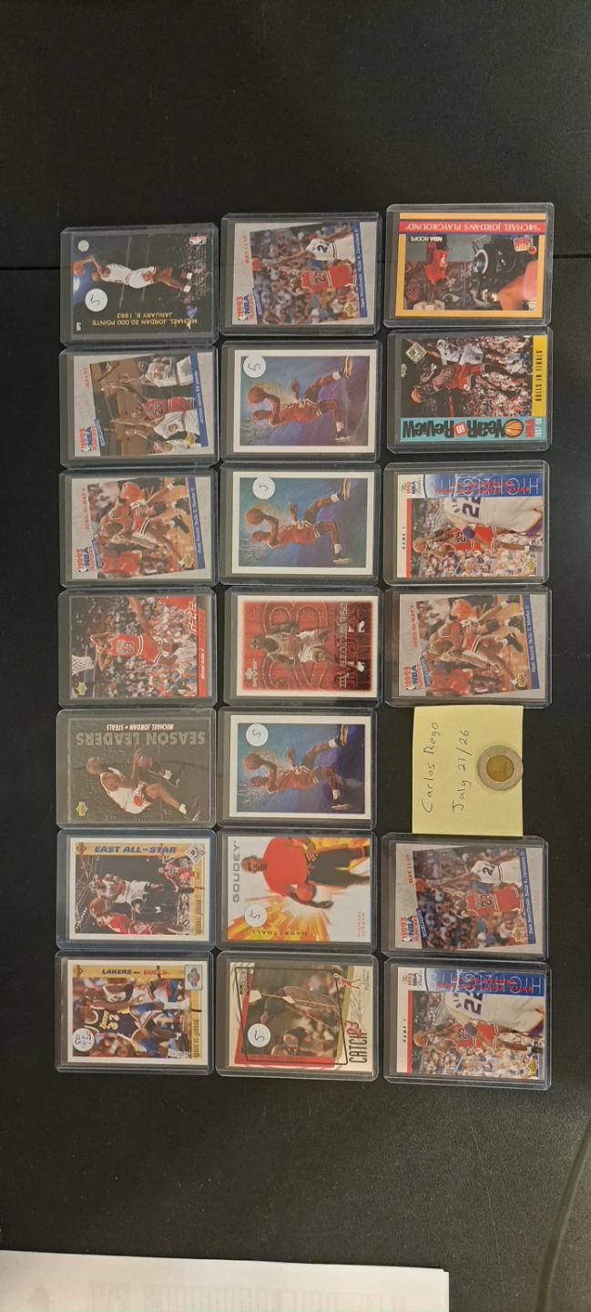 50 Michael Jordan cards