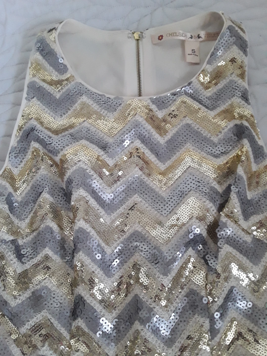 Chelsea & Violet Sequin Chevron Dress - photo 2