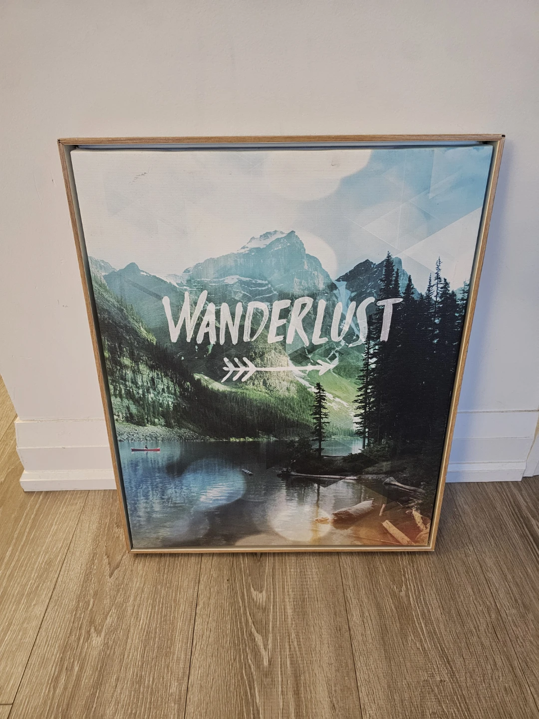 Framed 'Wanderlust' Canvas Wall Art