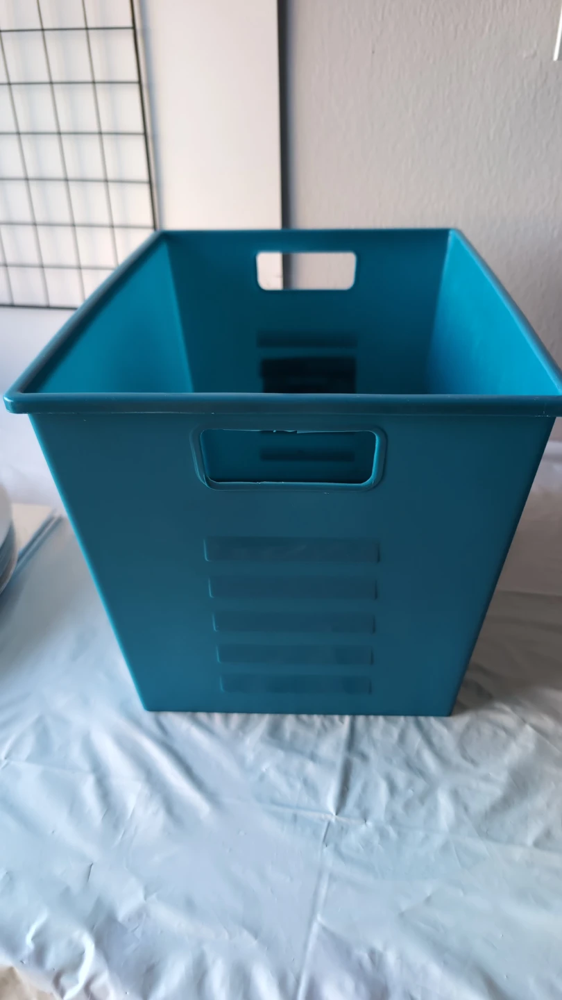 Blue Storage Bin with Handles