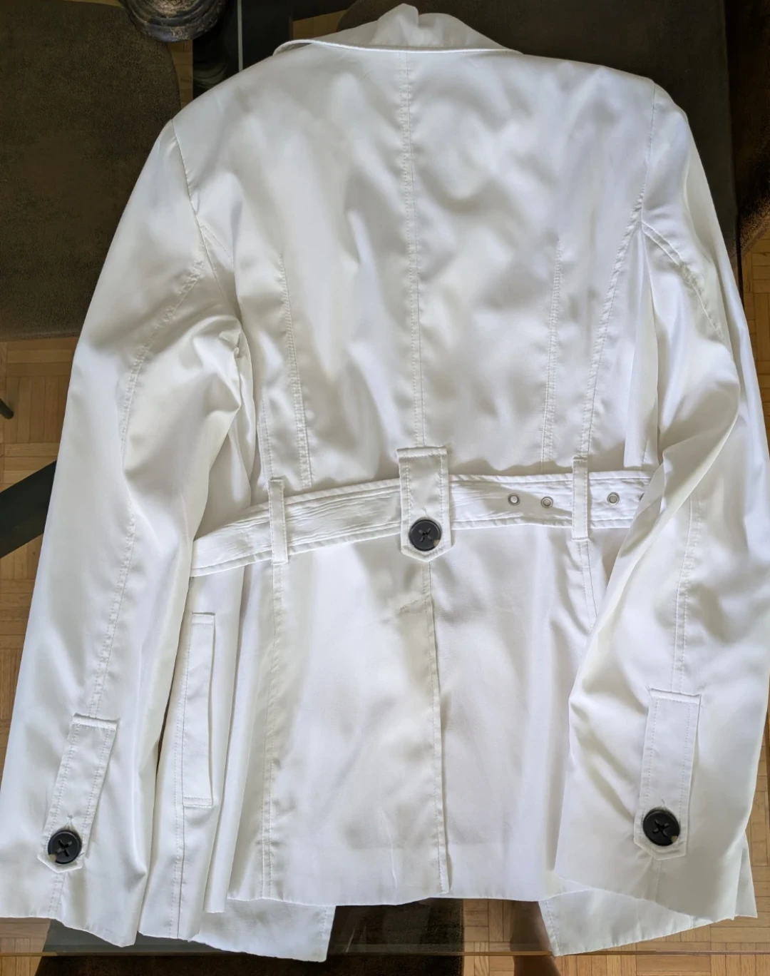 White Suzy Trench Coat - photo 2