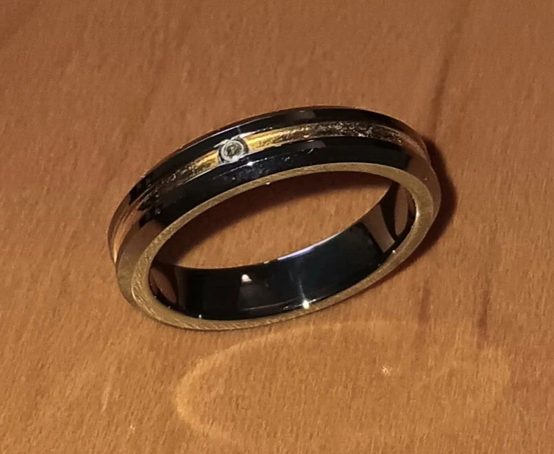 💍Chemistry Tungsten Collection Ring with Small Diamond Centre💍 - photo 4