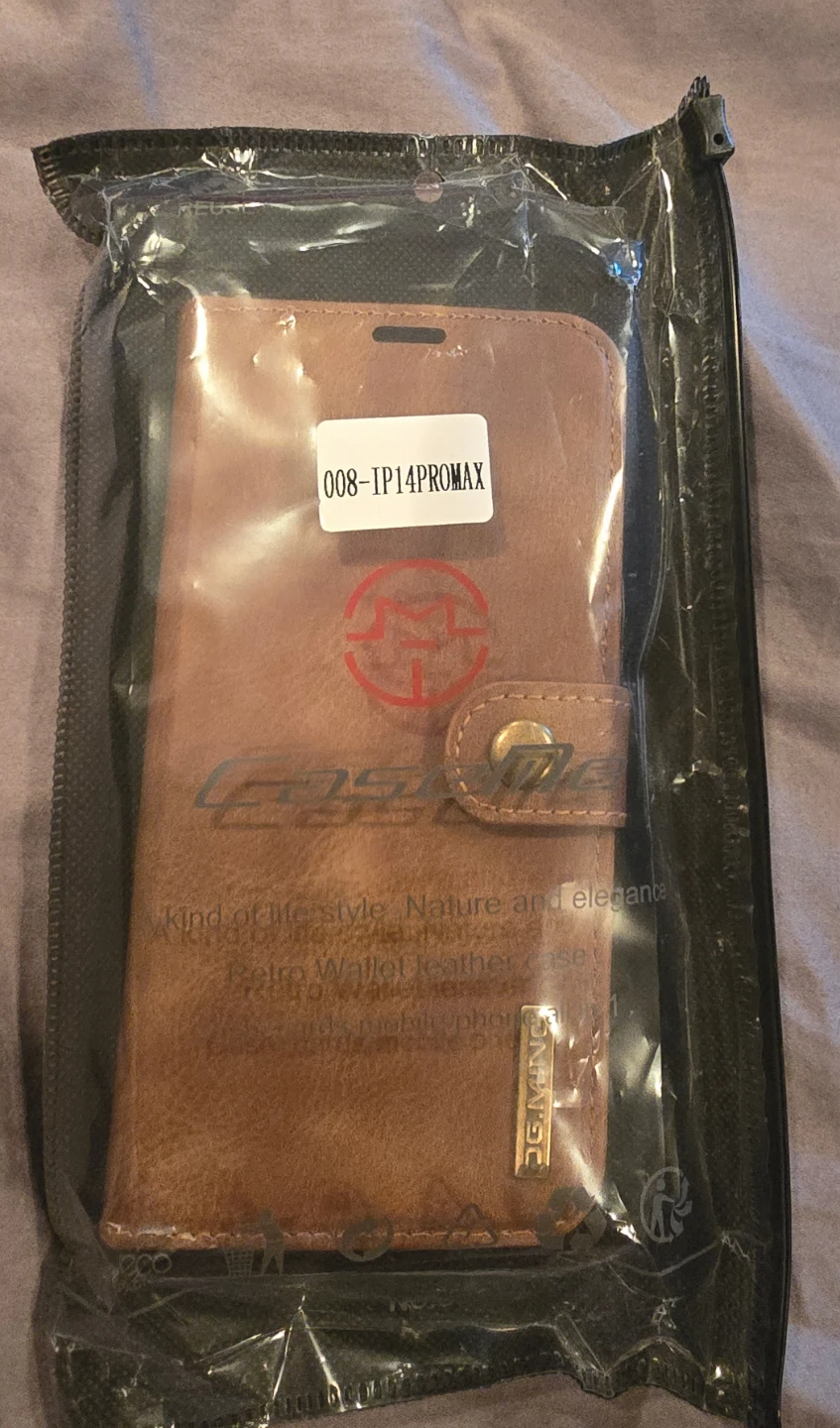 Brown Leather Wallet Case for iPhone 14 Pro Max - photo 5