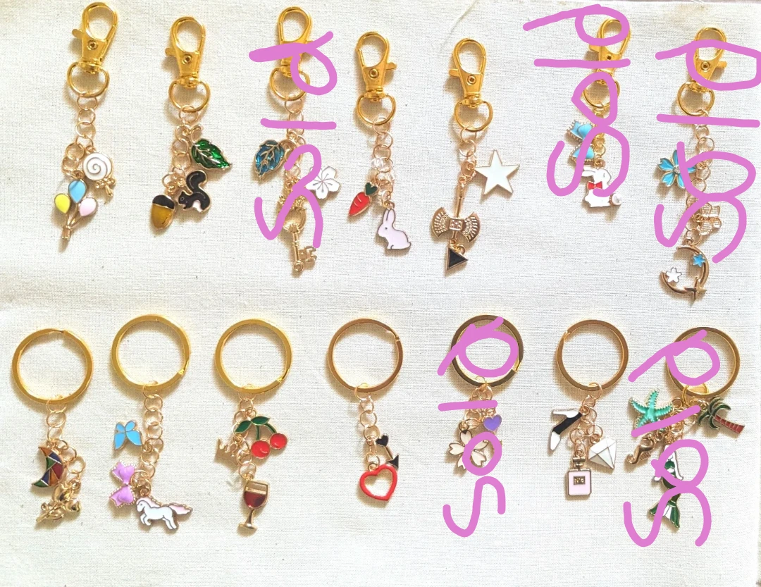 Handmade keychain charms 💖🌟