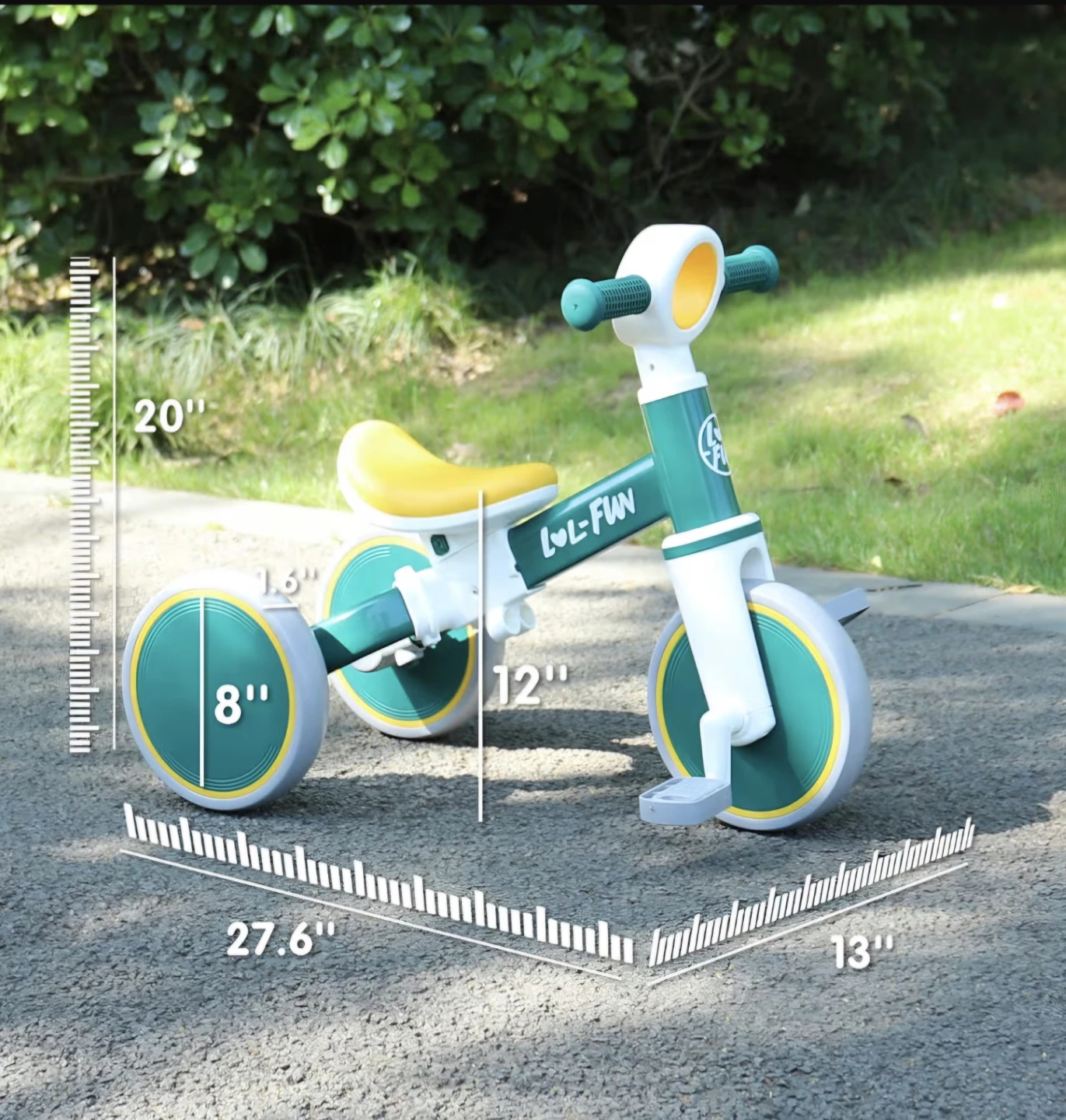 LUL-FUN 4-in-1 Balance Bike Tricycle for Toddlers - photo 2