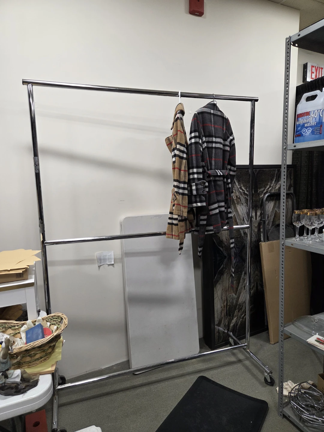 Heavy duty clothing rack jacket coat check - photo 5