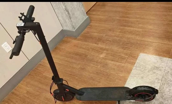 Black Electric Scooter range 35km top speed 30kmh