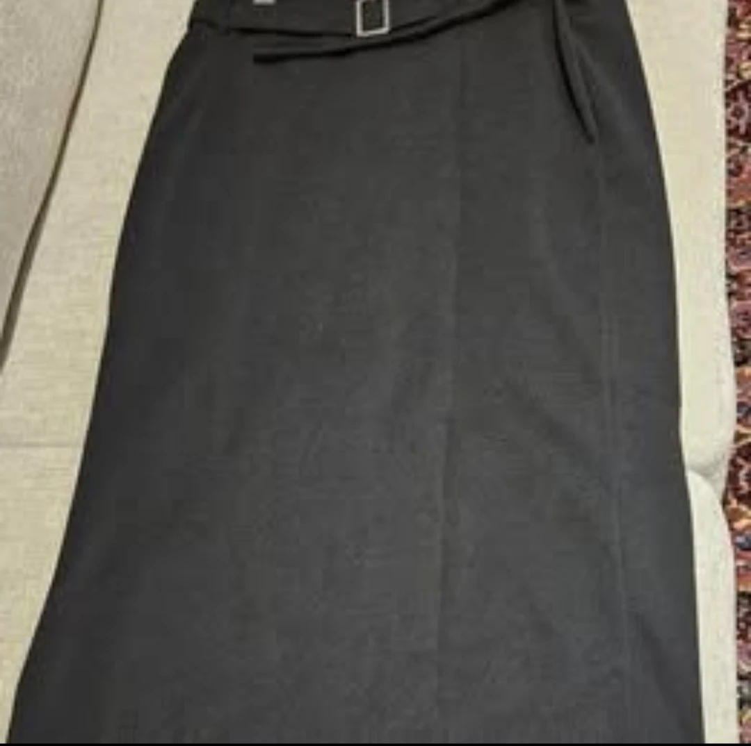 Black Belted Midi Skirt - photo 2