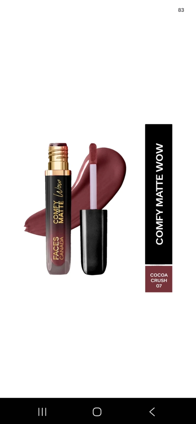 Faces Canada Comfy Matte Wow Lipstick