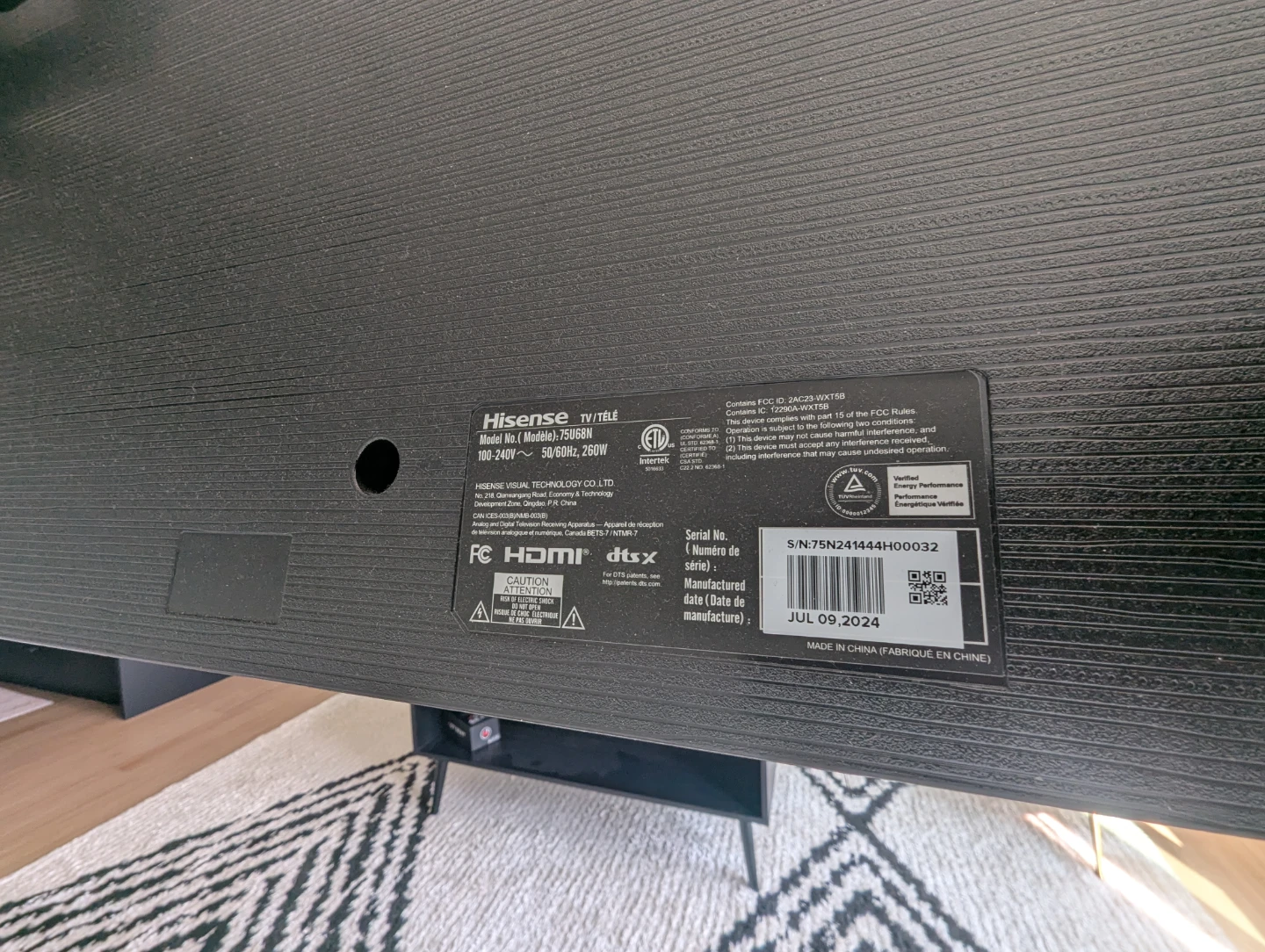 Hisense 75" QLED TV - U68N - photo 2