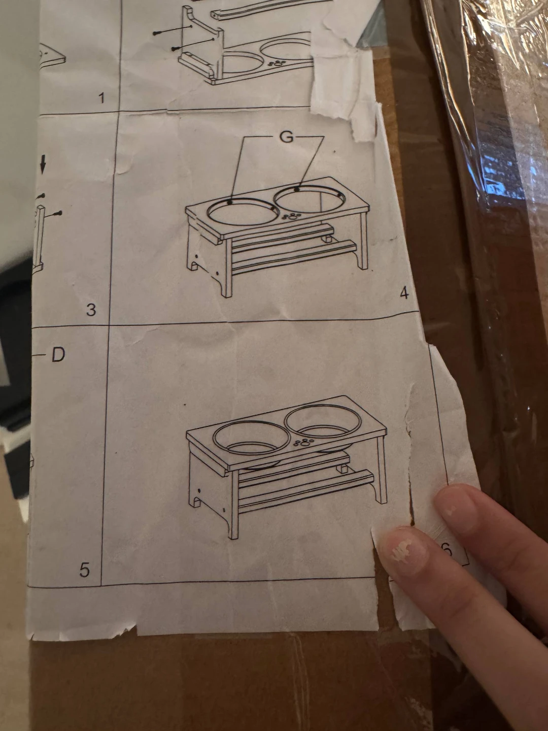 Black Double Pet Feeder Bowl Stand - photo 4