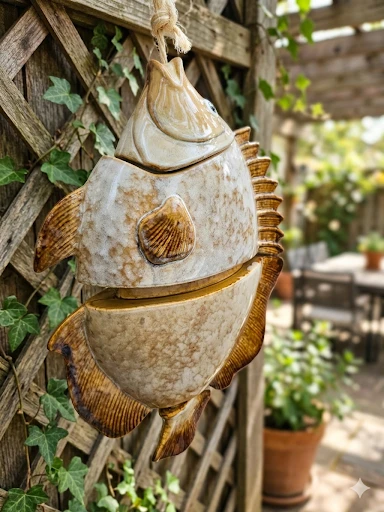 Ceramic Fish Wind Chime - photo 2