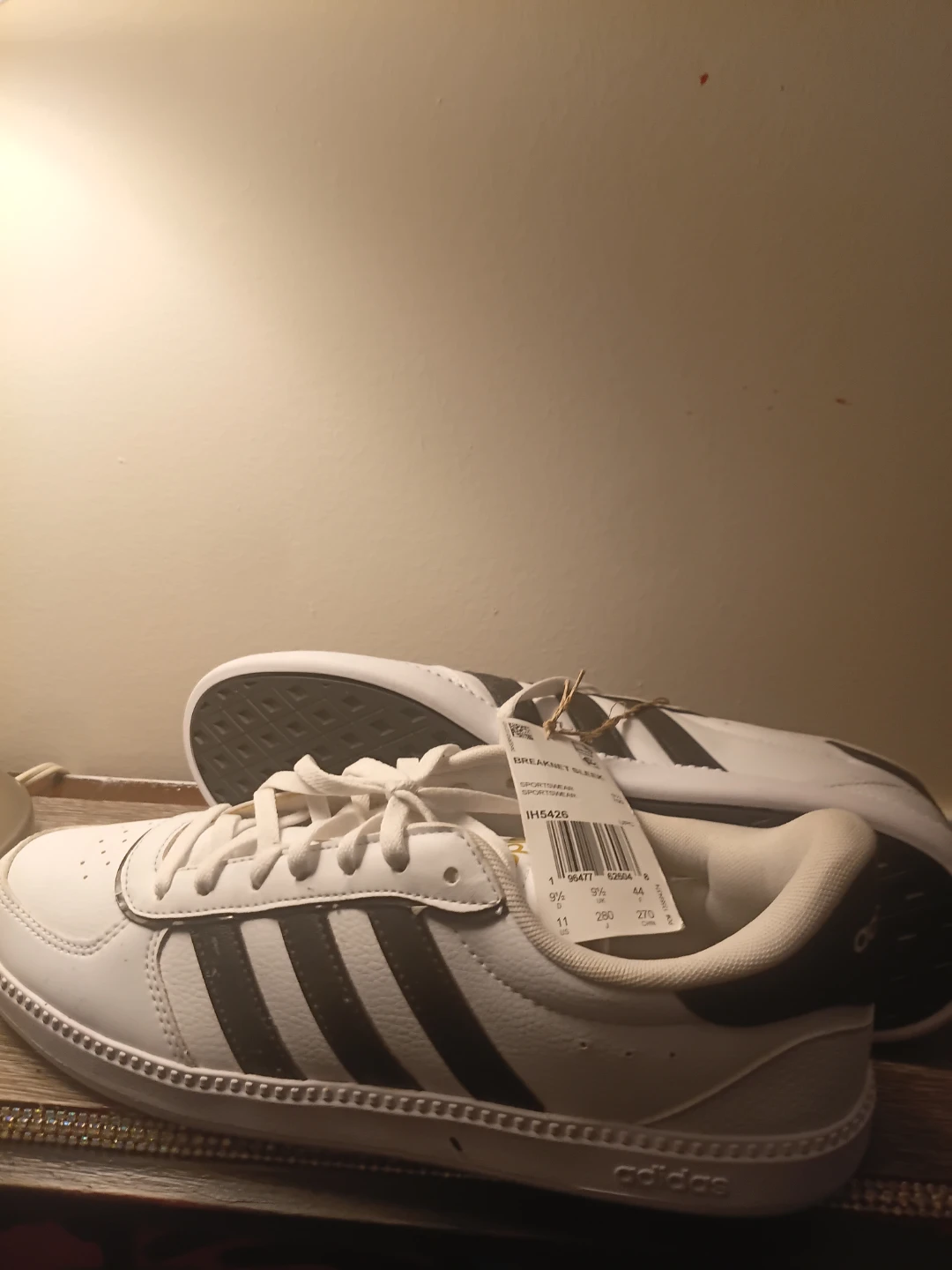 Adidas Breaknet Sleek Sneakers White Black Size 11 - photo 2