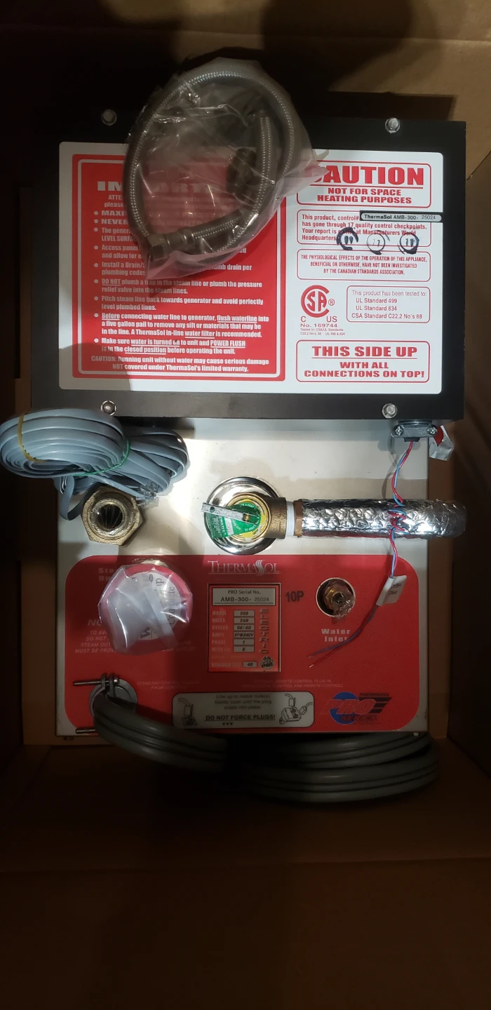 Thermasol Pro Residencial Series Steam Shower System  $4200 OBO