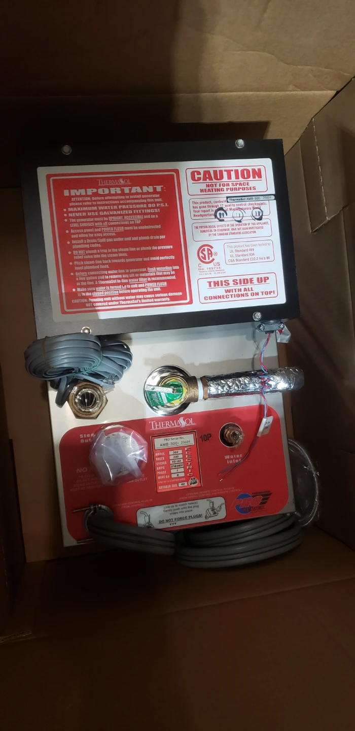 Thermasol Pro Residencial Series Steam Shower System  $4200 OBO - photo 2