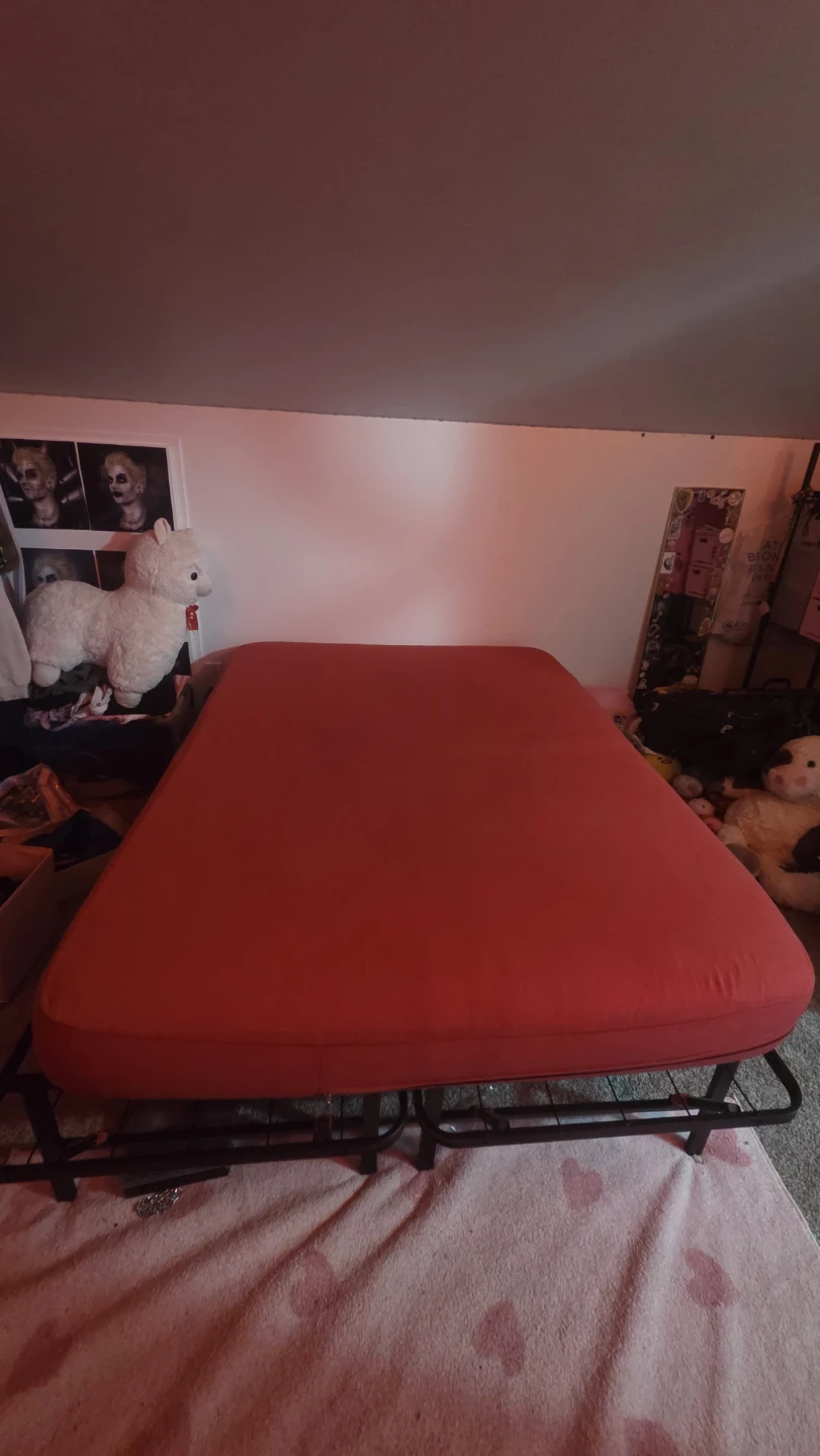double bed frame and mattress