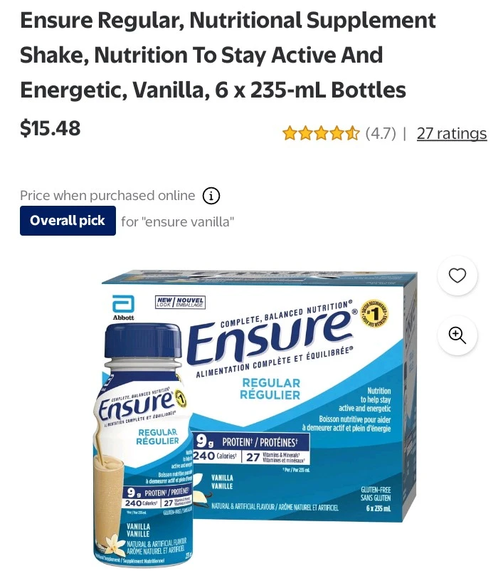 3 pks(6) Ensure - photo 2