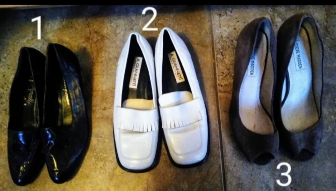 Five Pairs of Women's Shoes - Assorted Styles and Sizes