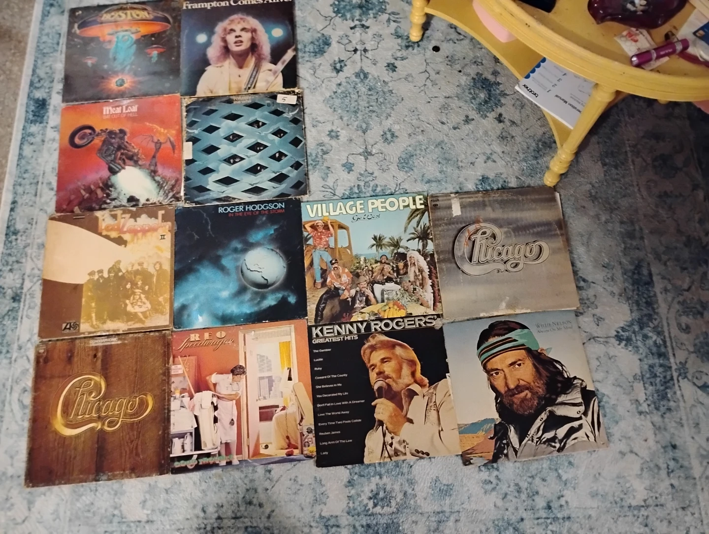 Vinyl Records Boston Reo Zeppelin Frampton Who n more