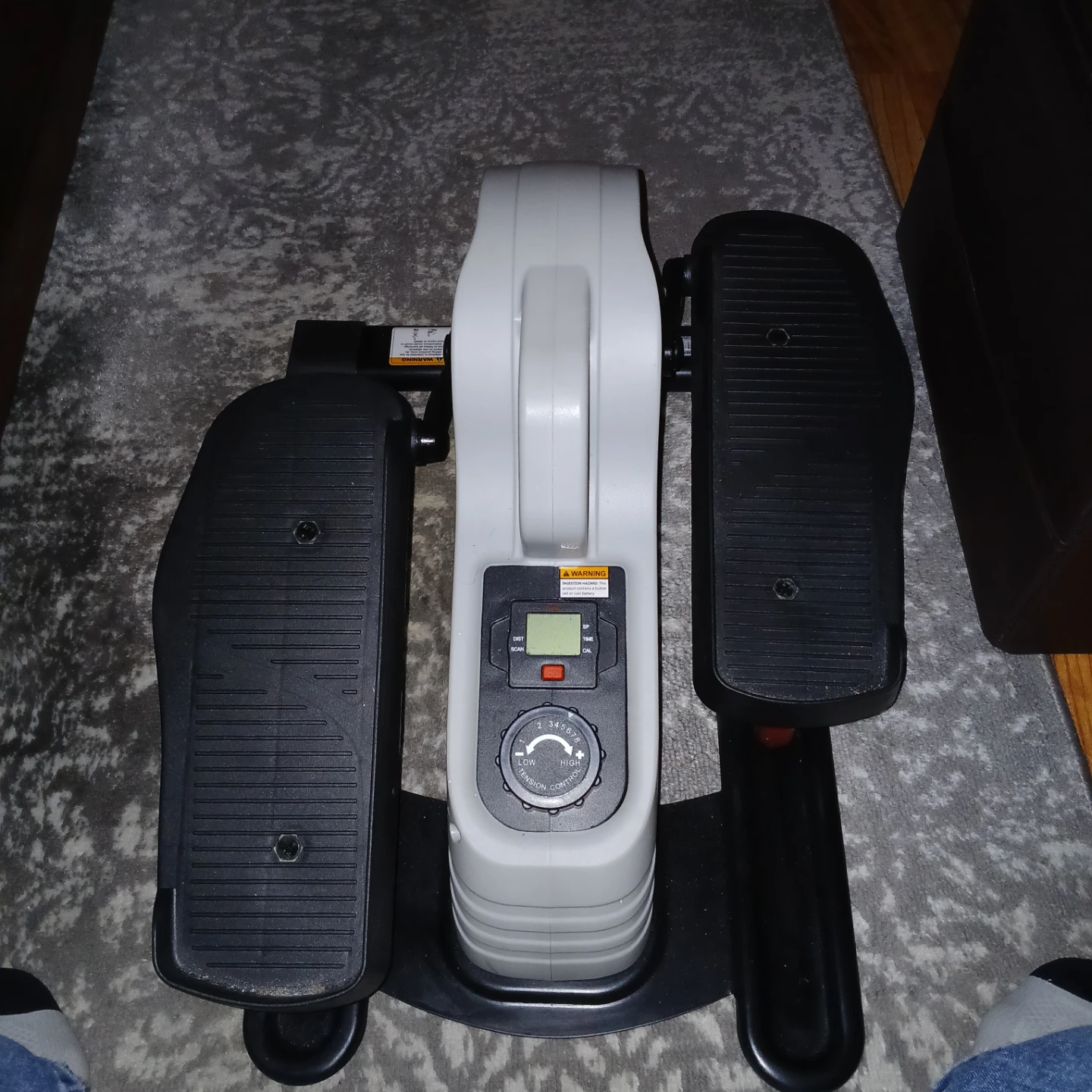 Compact Pedal Exerciser with Digital Display