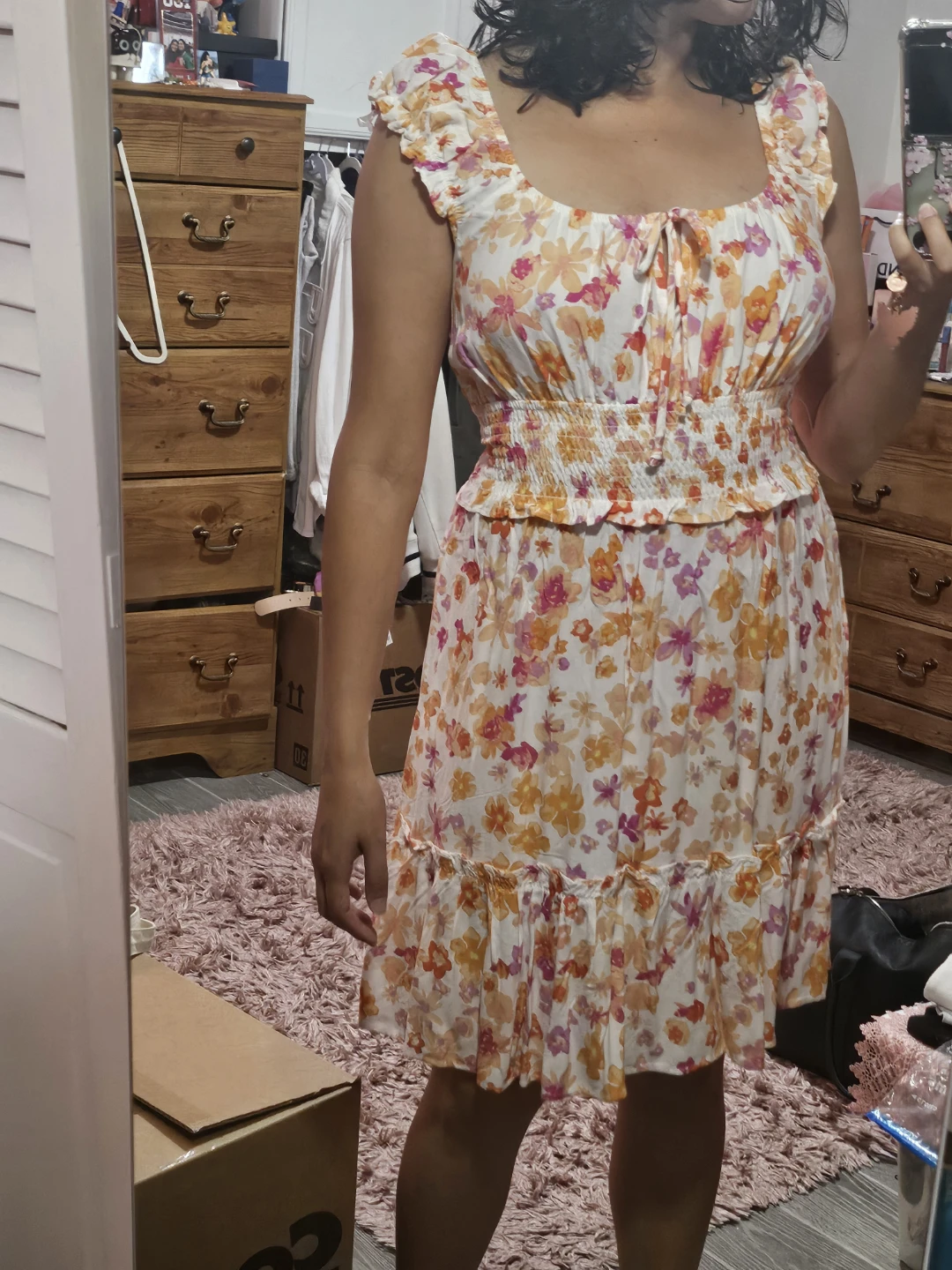 Wild Fable Floral Print - Sweet & Sunny Floral Mini Dress