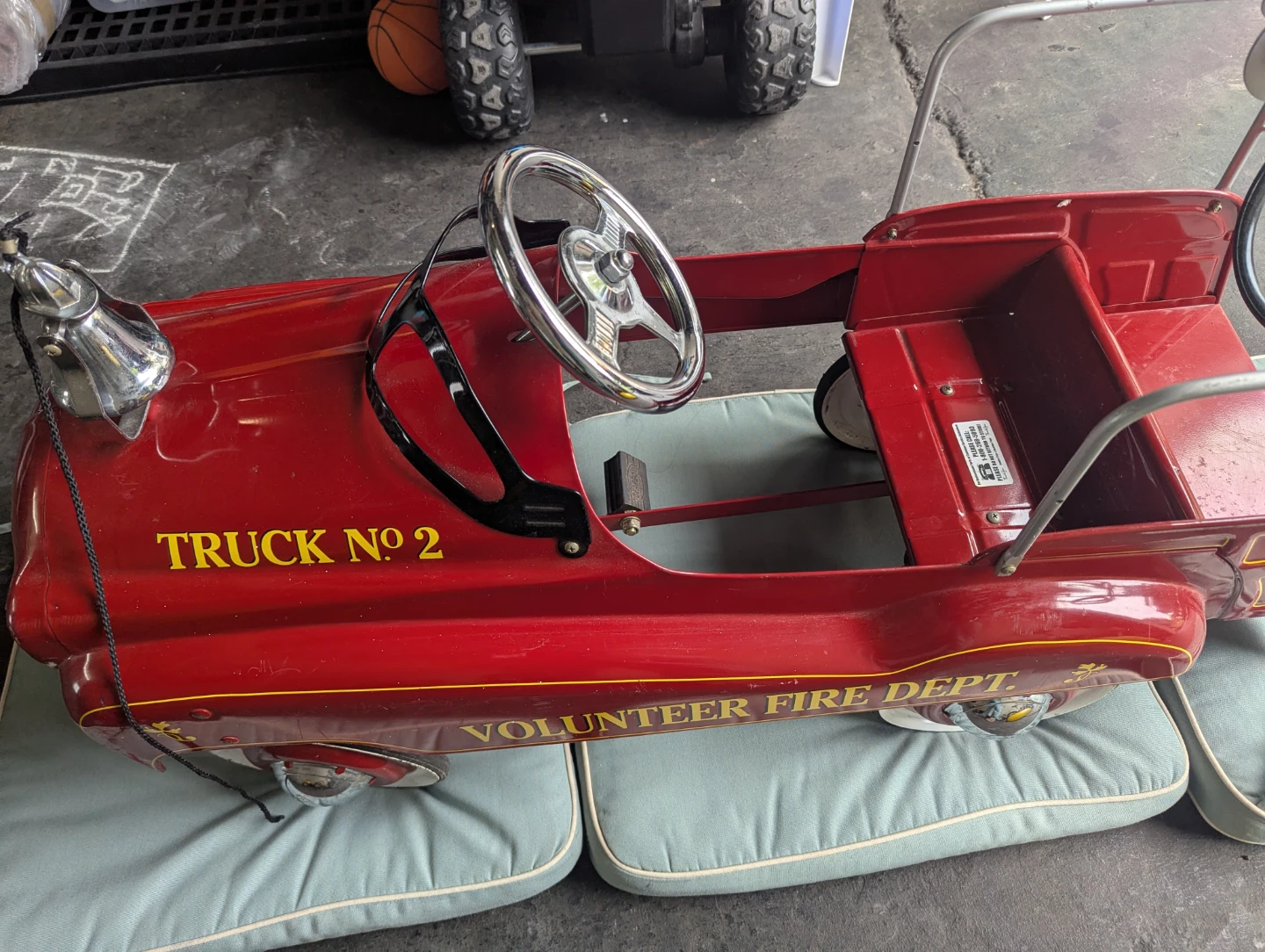 Red Volunteer Fire Dept. Pedal Car