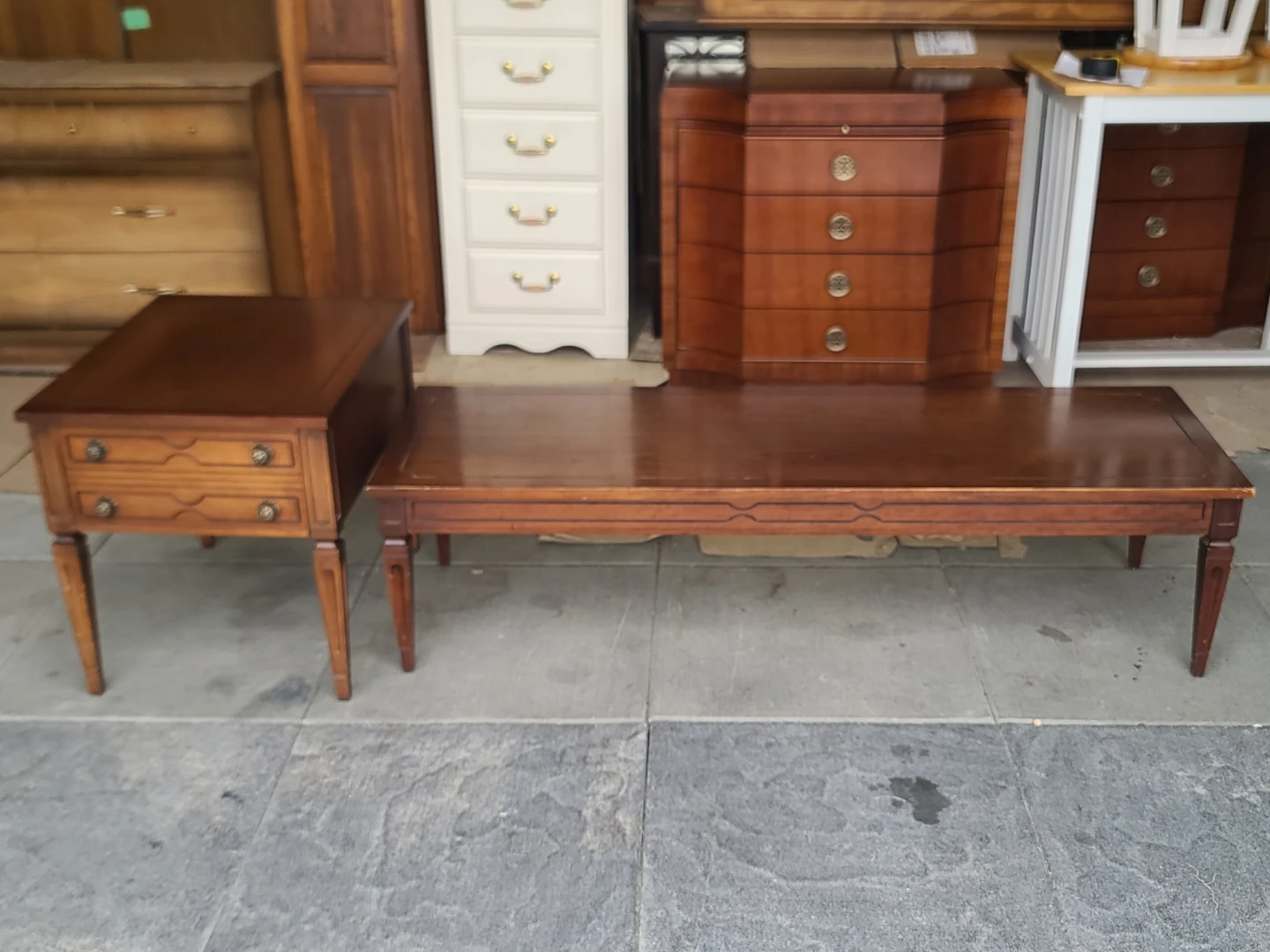 Vintage Coffee Table and End Table Set