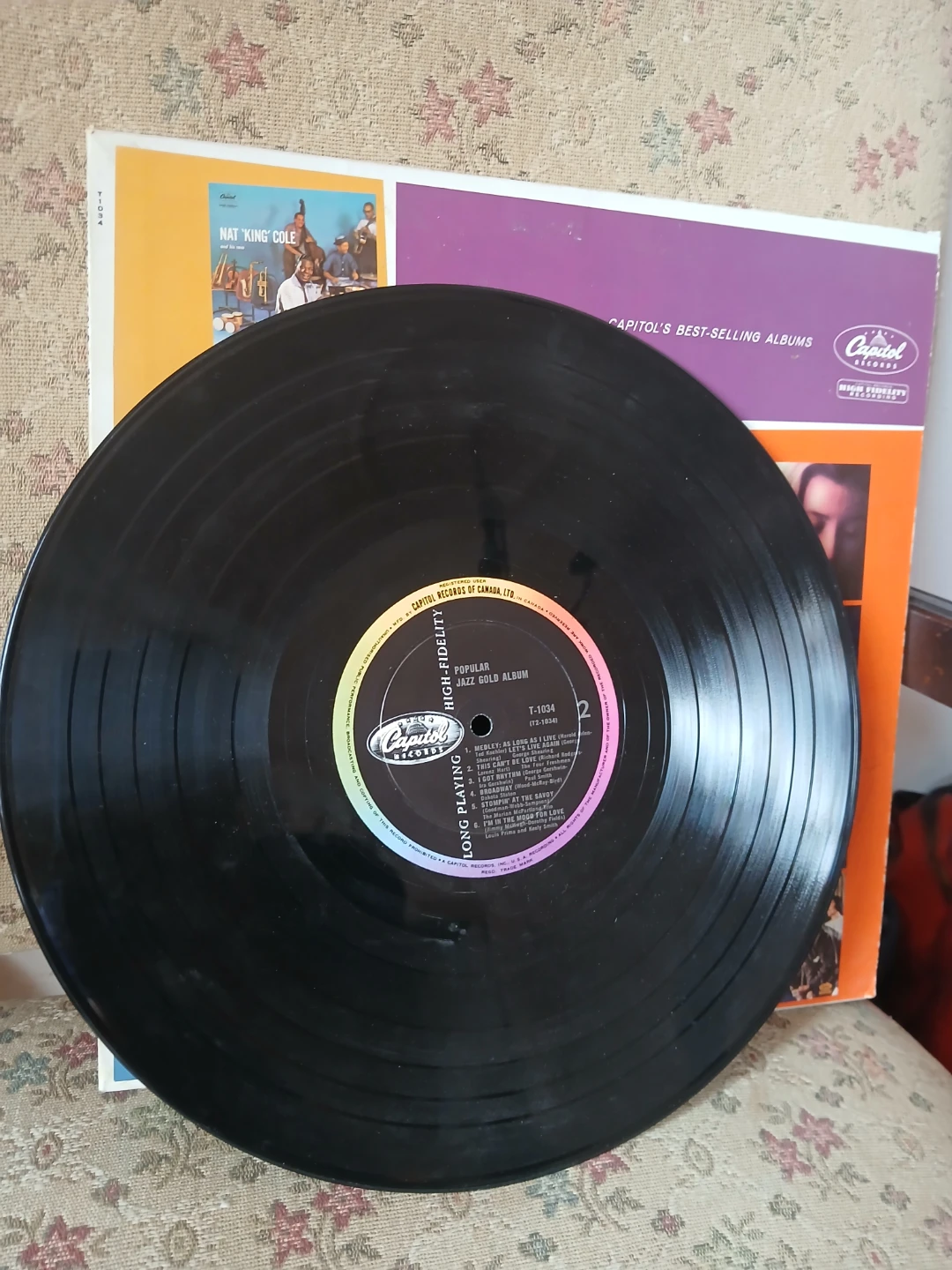 Capitol Records Popular Jazz Gold Album Vinyl Record - photo 2