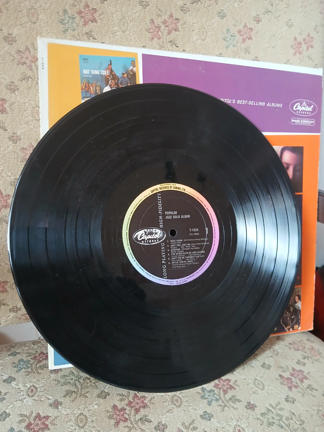 Capitol Records Popular Jazz Gold Album Vinyl Record - photo 3