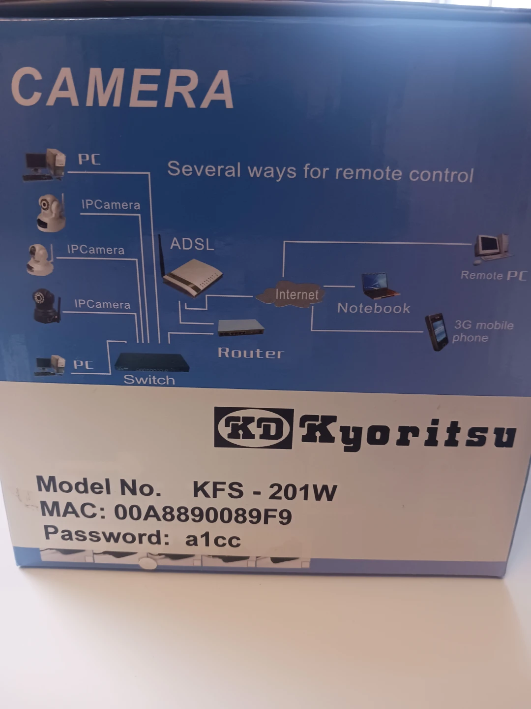 Kyoritsu KFS-201W IP Internet Security Camera - photo 4