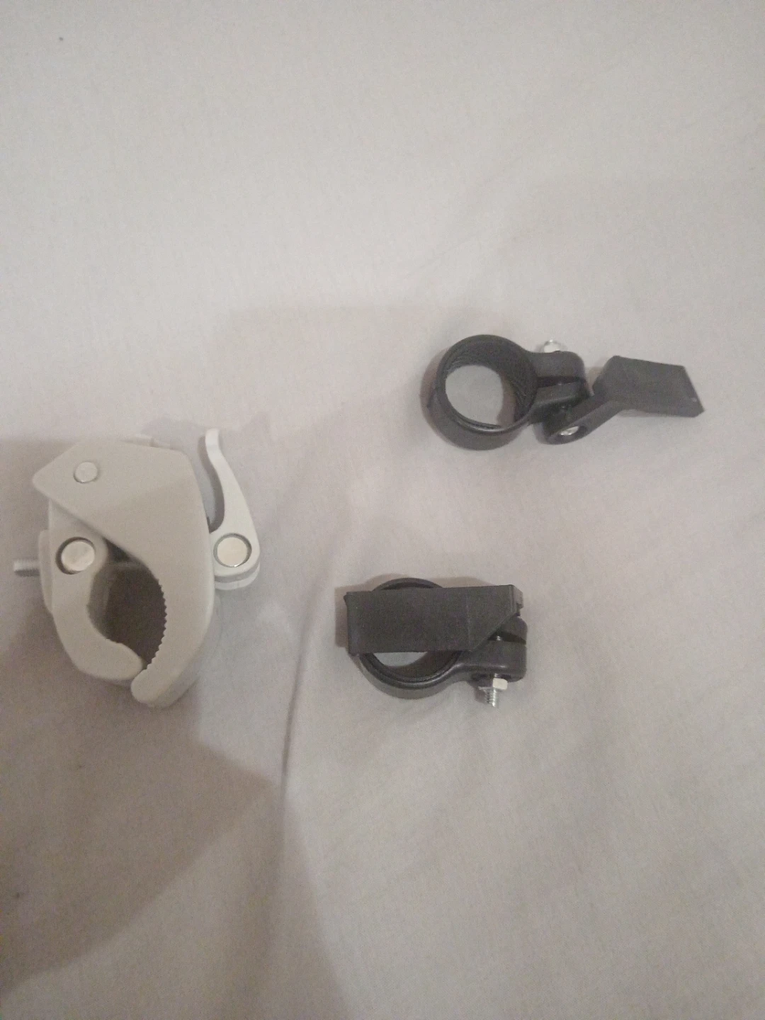 Bike Light Mounts and  water holder clamp (3 Pieces)