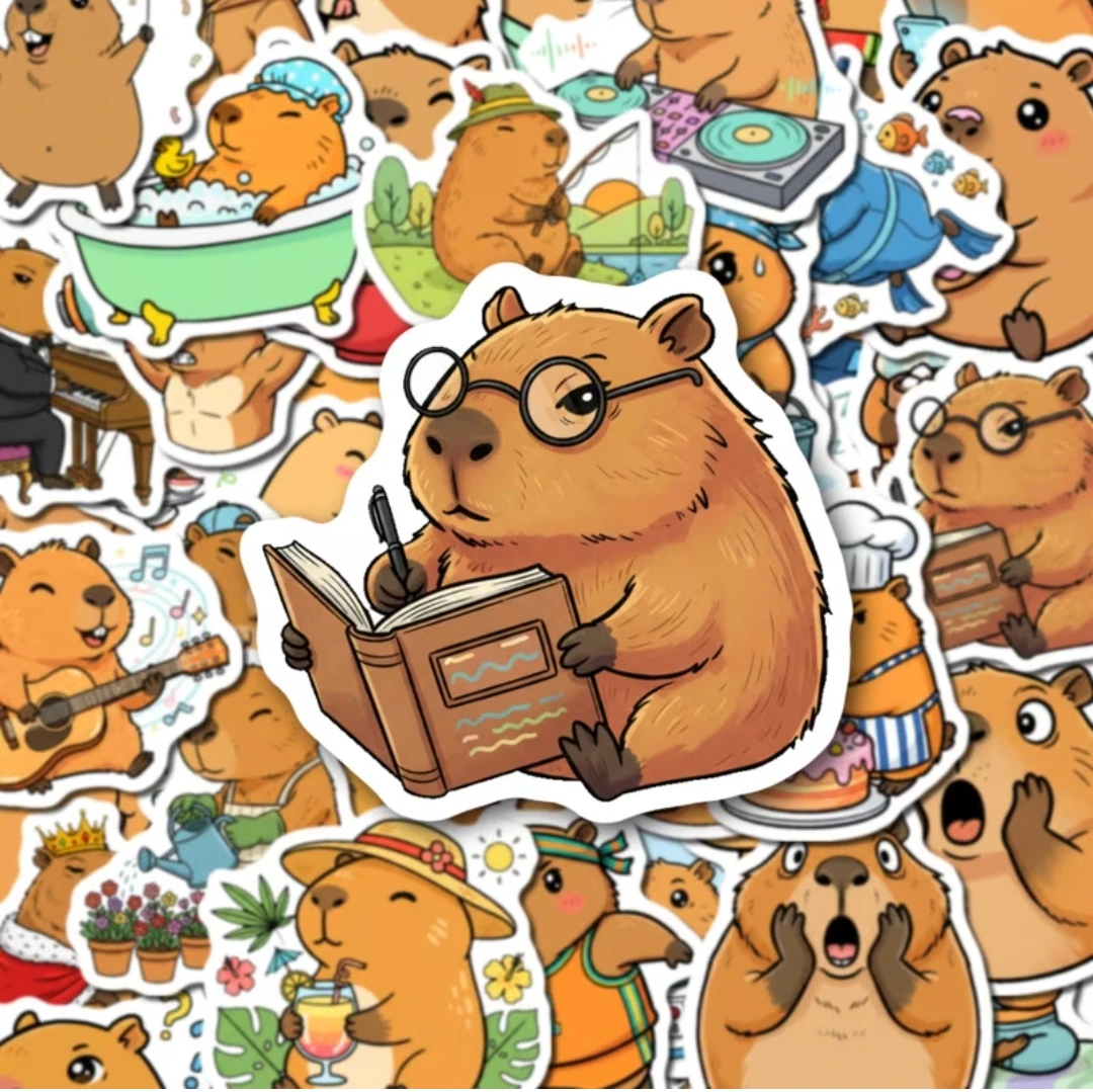 Capybara stickers 50 pcs